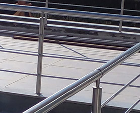 Venda de corrimão de aço inox
